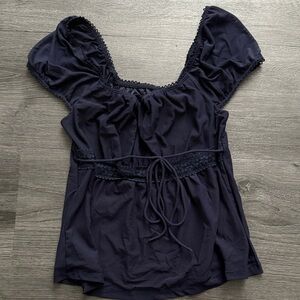 Dark Blue Blouse
